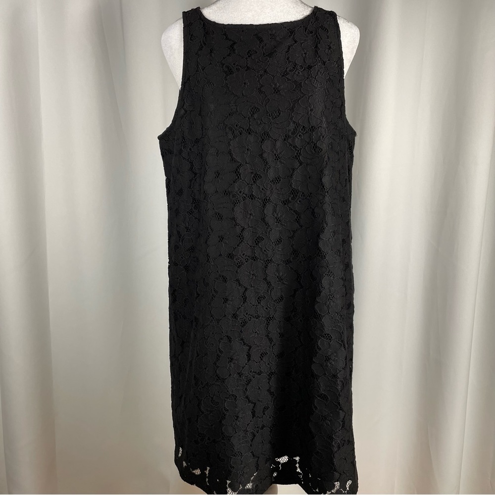 BB Dakota Black Lace Tank Shift Dress Size 10